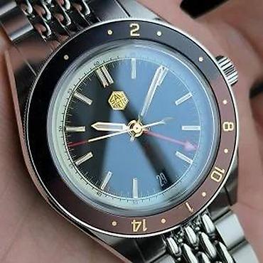 Ručni satovi: San Martin SN0116-G V4 GMT - 39.5mm - Crna/Braon — 16