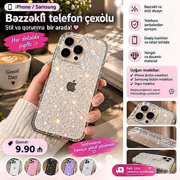 Bəzəkli telefon çexolu – stil və qorunma bir arada! • Parlaq, bəzəkli lalafo.az -da Bəzəkli telefon çexolu – stil və qorunma bir arada! • Parlaq, bəzəkli