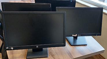 komputer ekran şəkilləri yüklə: LG, HP və Samsung stolüstü monitorlar. Ekran diaqonalları: təxmini — 2