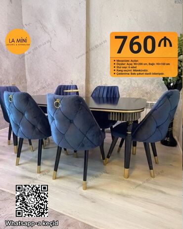 стремянка баку: Для гостиной, Раскладной, Прямоугольный стол, 6 стульев