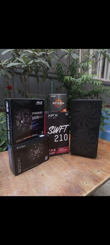 oyun kompüterləri: Sistem bloku gaming Prosessor- AMD Ryzen 5- 5500 VideoKart -AMD