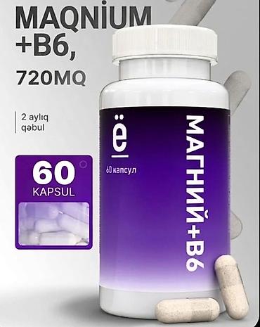 Maqnium + B6, 720 mq – 60 kapsul "MAGNE+B6" ("Magne+B6") sakitlik