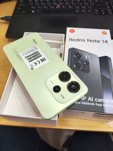 redmi note 8 qiymeti kreditle: Xiaomi Redmi Note 14, 256 GB, rəng - Yaşıl, 
 Zəmanət, Kredit, Sensor