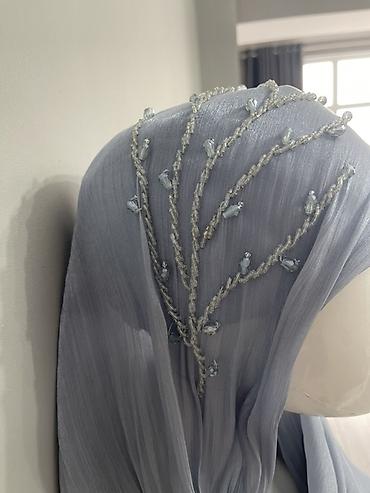 Платок, Шифон, С бисером