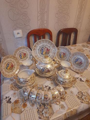 Çay dəsti, rəng - Ağ, Farfor, Madonna