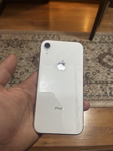 сигнализация магазин: IPhone Xr, Б/у, 128 ГБ, Белый, Чехол, 75 %
