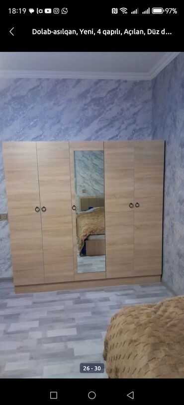 Dolablar: Yeni, Açılan, 4 qapılı Düz dolab, Dolab-asılqan — 23