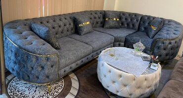 dairəvi stol: Künc divan, Yeni, Açılmayan, Bazasız, Vеlur parça, Pulsuz çatdırılma