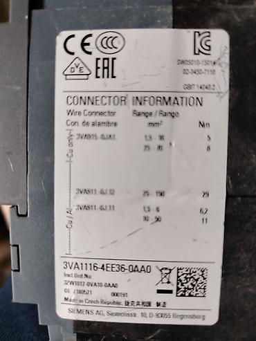 elektro mişar: Siemens Elektrik avtomat, 3 faza — 2