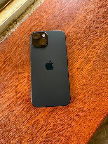 IPhone 15, 128 GB, Jet Black, Zəmanət, Simsiz şarj, Face ID