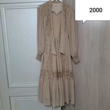 кыз: Кече көйнөгү, Узун модель, Жеңдери менен, M (EU 38)