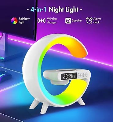 sansa mp3 player: 4-u-1 noćna lampa sa bežičnim punjačem, zvučnikom i budilnikom - — 3