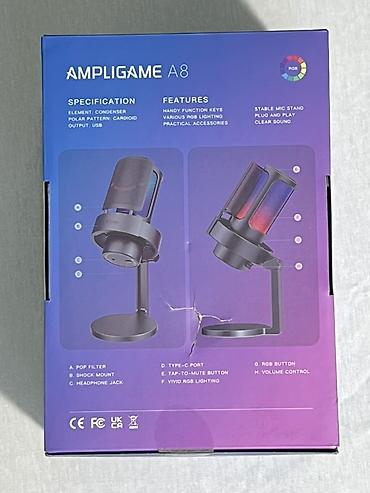 Студийные микрофоны: USB-микрофон Fifine A8 для стримов, подкастов и озвучки. Доп в подарок — 5