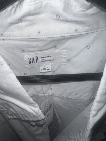 ağ kişi gödəkçələri: Мужская рубашка, Gap, XL (EU 42), цвет - Белый