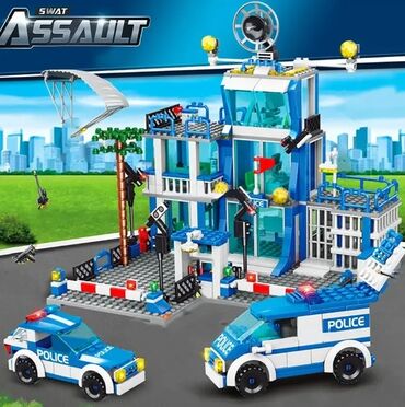 Игрушки: 1️⃣ Лего City Полицейский участок (фото 1-3) 676 деталей Цена: 1700