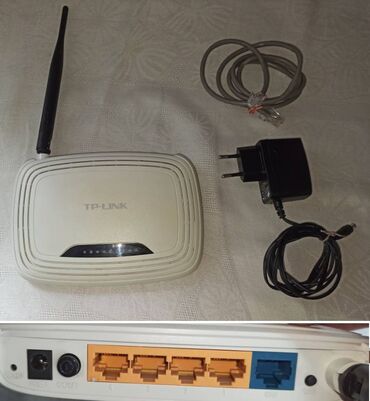 Модемы и сетевое оборудование: Беспроводной WiFi роутер TP-Link TL-WR740N, 4 порта LAN, 1 WAN