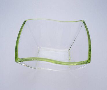 вазы из богемского стекла: Салатник - ваза квадратный 27 см, высота 11 см - Walther-Glas