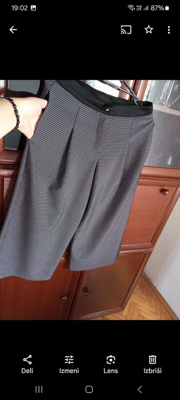 sive pantalone crna kosulja: L (EU 40), bоја - Šareno, Karirani