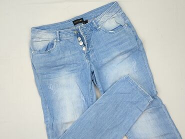 woskowane legginsy z wysokim stanem: BODY FLIRT, Jeansy damskie, L