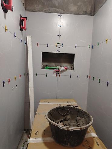metal asma tavan: Xidmət: Kafel-metlax və duş zonası plitələmə işi Təsvir: - Hamam və — 8