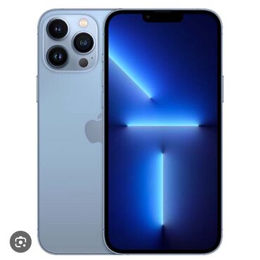 копия айфон 13 про макс: IPhone 13 Pro Max, Колдонулган, 256 ГБ, Sierra Blue, Заряддоочу түзүлүш, Коргоочу айнек, Каптама, 82 %