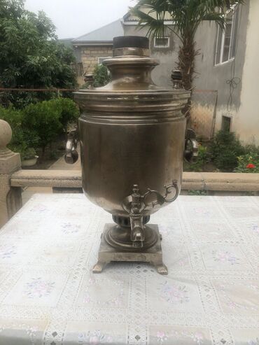 Samovarlar: İşlənmiş Od Samovar, 10 l, Pulsuz çatdırılma