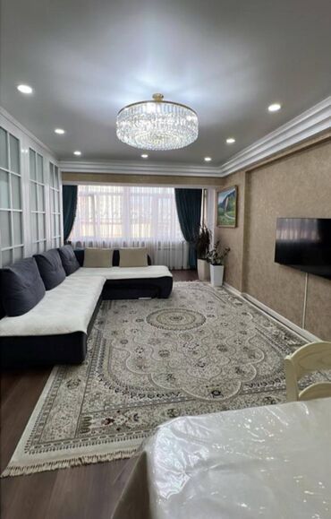 квартира с панорамными окнами: 3 бөлмө, 117 кв. м, Элитка, 9 кабат, Дизайнердик ремонт