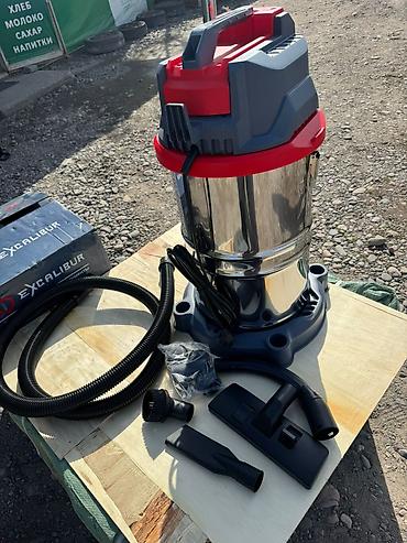 Инструменты: Промышленный пылесос Excalibur EX-40L - Объем бака: 40 л (нержавеющая — 2