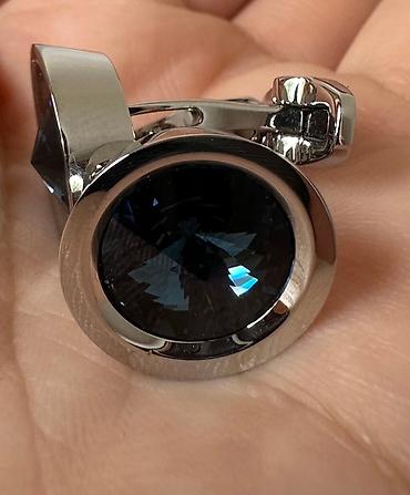 Bijuteriya: Swarovski kişi manjet düymələri - Brend: Swarovski (orijinal, loqolu) — 7