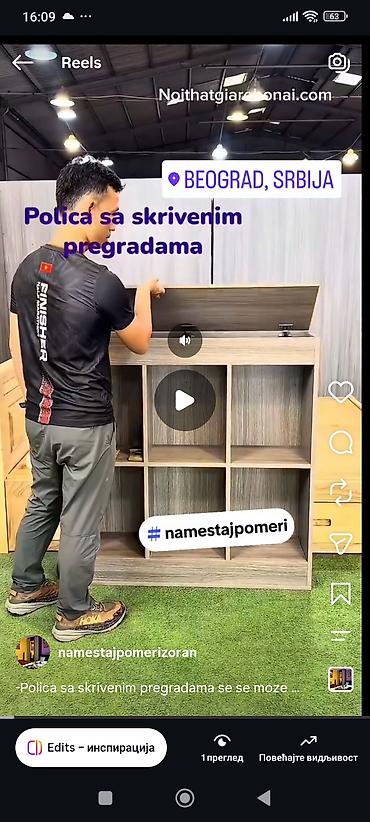 forma ideale ormari sa policama: -Polica sa skrivenim pregradama se se moze izraditi od materijala kao — 5