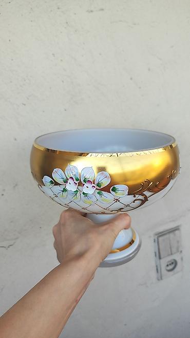 bohemıa: Böhm üslubunda dekorativ şüşə/keramika dəstəsi. hər bir dəstin ayrı — 2