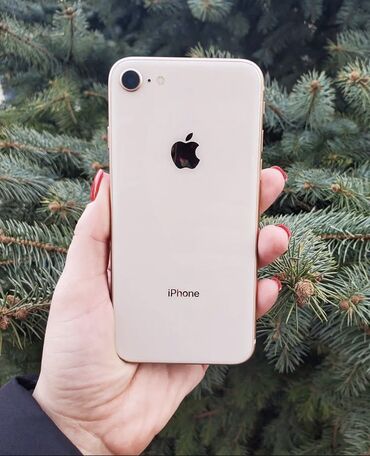 Apple iPhone: IPhone 8, Б/у, 256 ГБ, Rose Gold, Защитное стекло, Чехол, 100 %
