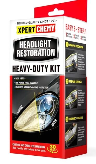 reduktor 1:3: XPERT CHEMY Headlight Restoration Heavy-Duty Kit Avtomobil