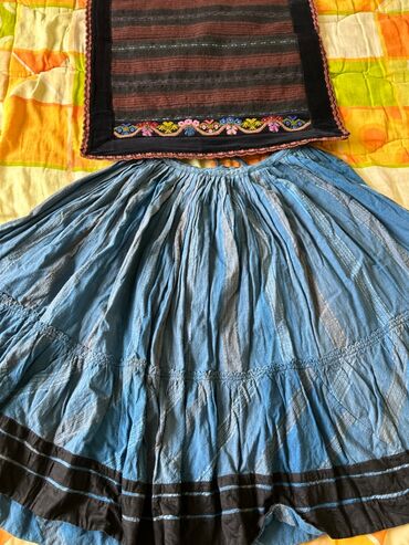 ženski kompleti sa suknjom: One size, Midi, bоја - Tamnoplava