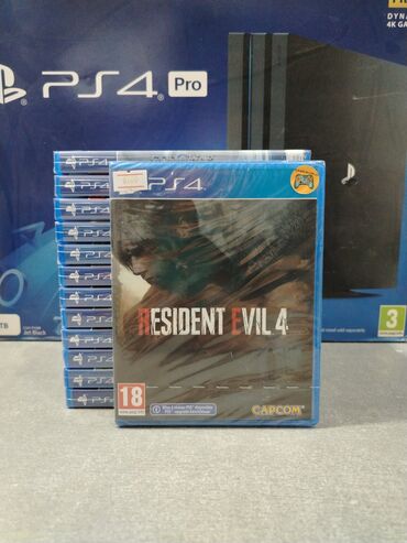 pileteler: Playstation 4 üçün resident evil 4 remake oyun diski. Tam yeni
