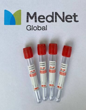 MedNet Global: Пробирка с красной крышкой Наполнитель: активатор свёртывания крови