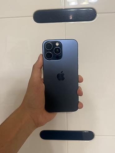 iph: IPhone 15 Pro Max, Б/у, 256 ГБ, Blue Titanium, 100 % — 1