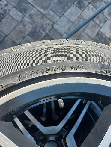 Транспорт: Колеса в сборе 245 / 45 / R 19, Всесезонная, Б/у, Комплект, Легковые, Литые, отверстий - 5 — 3