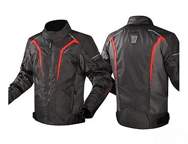 Ostale jakne: LS2 muška moto jakna – tekstilna, crno-crvena - Sportski kroj sa — 3
