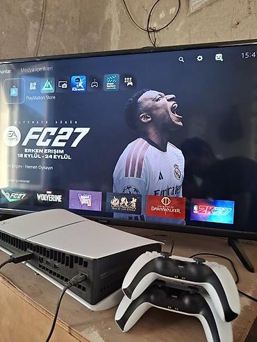 playstation 5 pult: PlayStation 5 konsolu + 2 ədəd DualSense - Model: Sony PlayStation 5 — 2