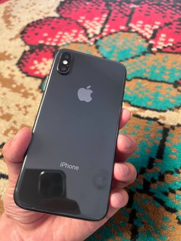 iphone 7 цена в бишкеке бу: IPhone X, Б/у, 64 ГБ, Black Titanium, Защитное стекло, Чехол, 100 %