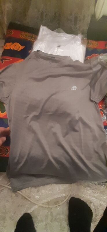 обтягивающая футболка мужская: Футболка 4XL (EU 48), 5XL (EU 50), 6XL (EU 52), цвет - Серый