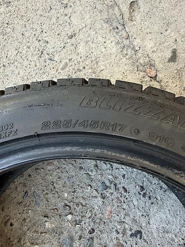 покрышки 225 45 r17: Шины 225 / 45 / R 17, Зима, Б/у, 1 шт, Легковые, Япония, Bridgestone — 2
