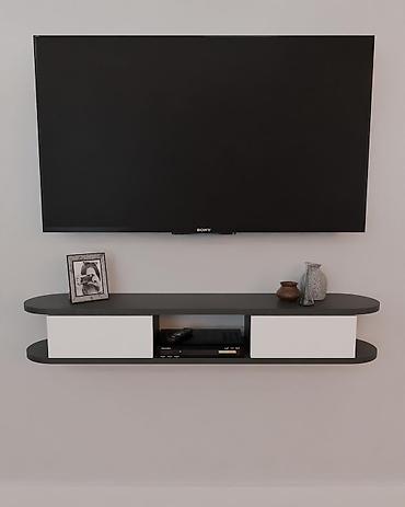 Ostali nameštaj: Zidna TV polica – moderni viseći konzolni element Zidna polica Verona — 6