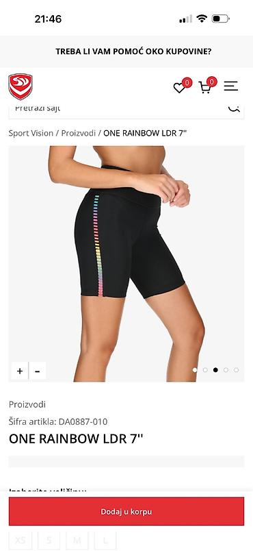 helanke sorc: Nov Nike šorts, veličine XS ili 34 — 4