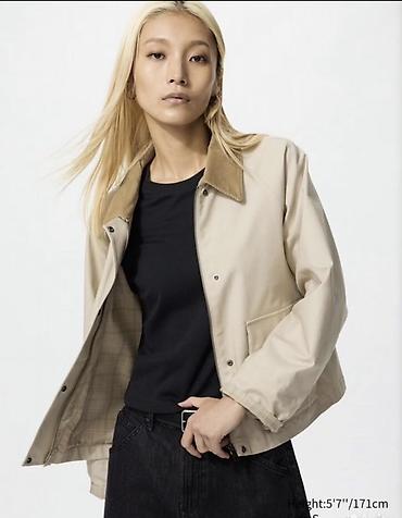 pull bear: Женская укороченная куртка Юникло 
Один выход,оригинал — 3