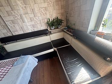 silver kitchen: Кухонный мягкий уголок, Б/у, цвет - Коричневый — 1
