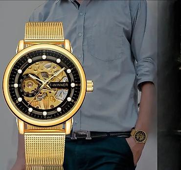 qol saatı tissot: Yeni, Qol saatı, Winner, rəng - Qızılı — 2