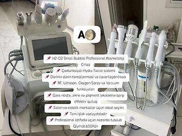 H2 02 small bubble professional kosmetoloji cihaz çoxfunksiyalı hydra