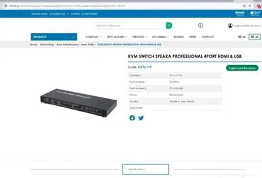 Druga oprema za računare i laptopove: *** AKCIJA *** #2608 SpeaKa Professional KVM svič 4 porta HDMI USB — 9